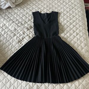 Theory Black V-Neck Dress